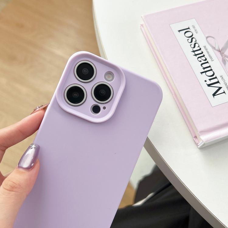 For iPhone 11 Pro Max Precision Hole Camera Frame Solid Color Phone Case