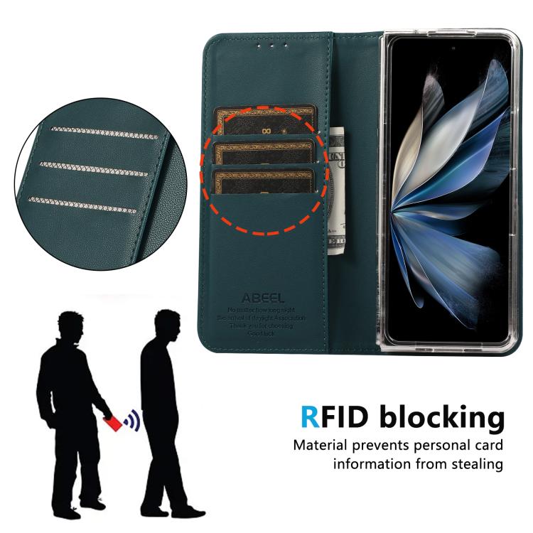 For Google Pixel 10 Pro Fold ABEEL AB01 RFID Blocking Leather Phone Case
