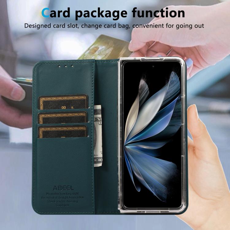 For Google Pixel 10 Pro Fold ABEEL AB01 RFID Blocking Leather Phone Case