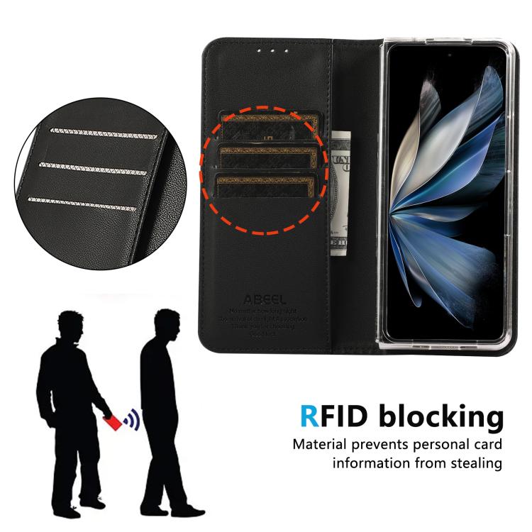 For Google Pixel 10 Pro Fold ABEEL AB01 RFID Blocking Leather Phone Case