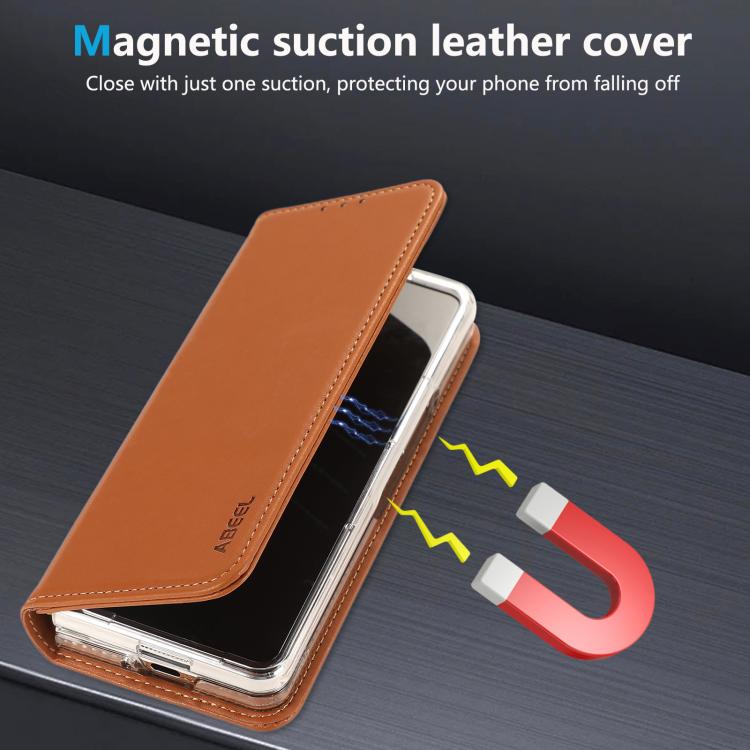 For Google Pixel 10 Pro Fold ABEEL AB01 RFID Blocking Leather Phone Case