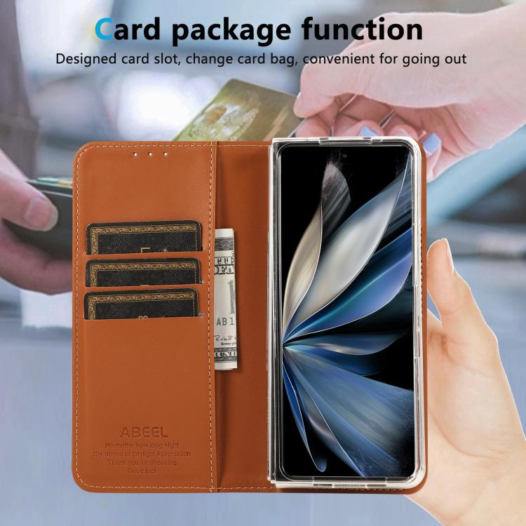 For Google Pixel 10 Pro Fold ABEEL AB01 RFID Blocking Leather Phone Case