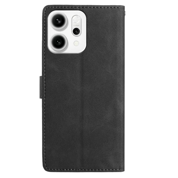 For OPPO Reno14 Global Secret Garden Butterfly Pattern Leather Phone Case
