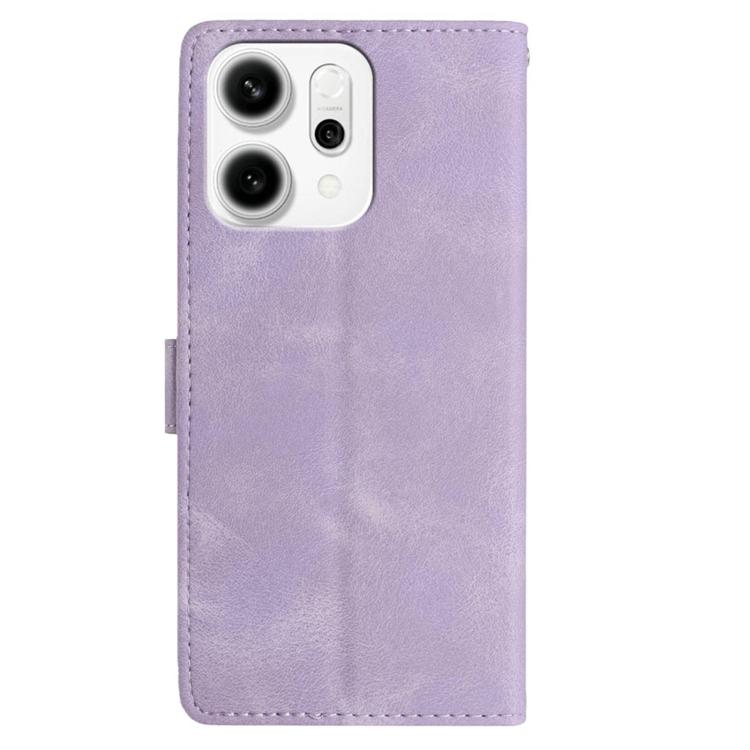 For OPPO Reno14 Global Secret Garden Butterfly Pattern Leather Phone Case