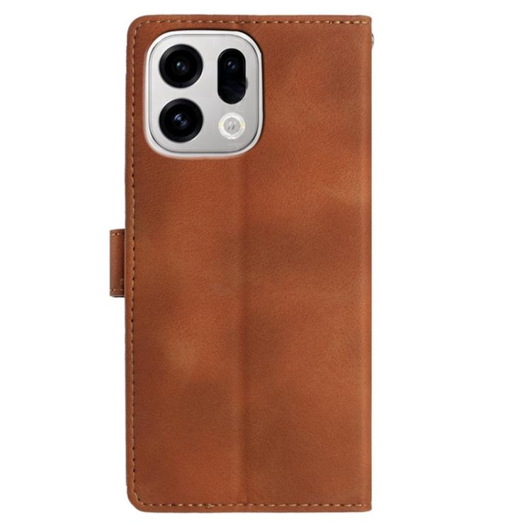 For OPPO Find X9 Secret Garden Butterfly Pattern Leather Phone Case