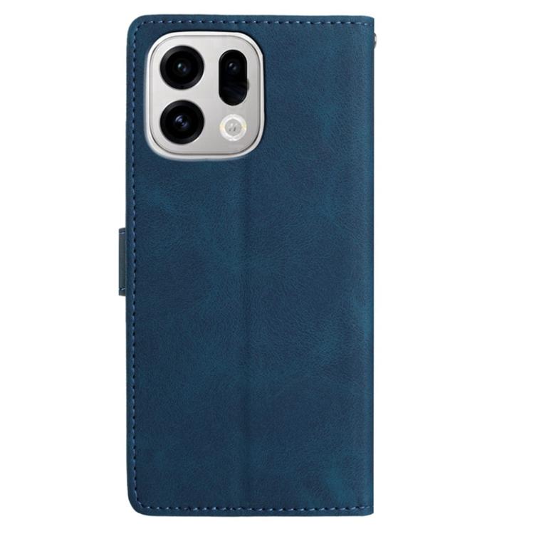 For OPPO Find X9 Secret Garden Butterfly Pattern Leather Phone Case
