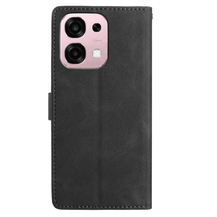 For OPPO A6 Pro 4G / 5G Global Secret Garden Butterfly Pattern Leather Phone Case
