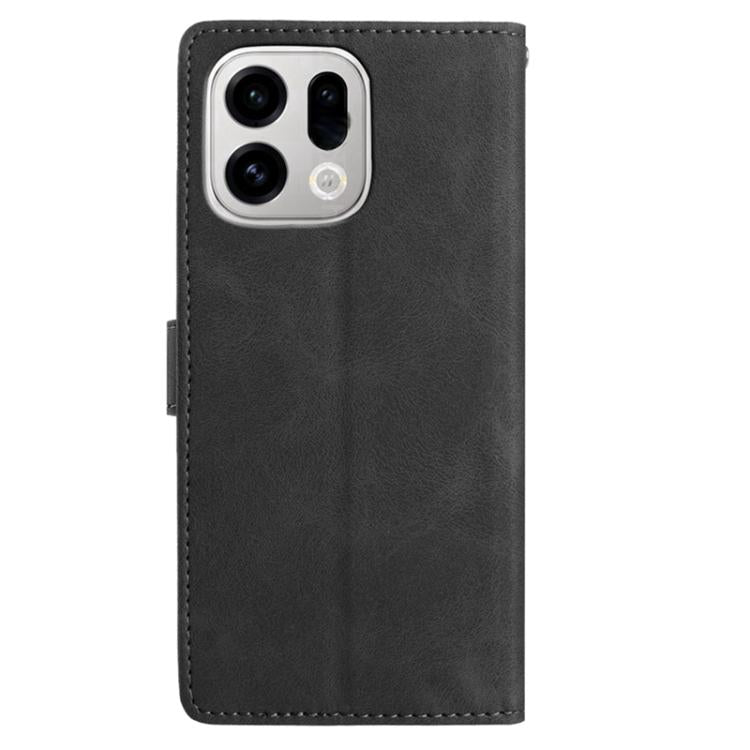 For OPPO Find X9 Pro Secret Garden Butterfly Pattern Leather Phone Case