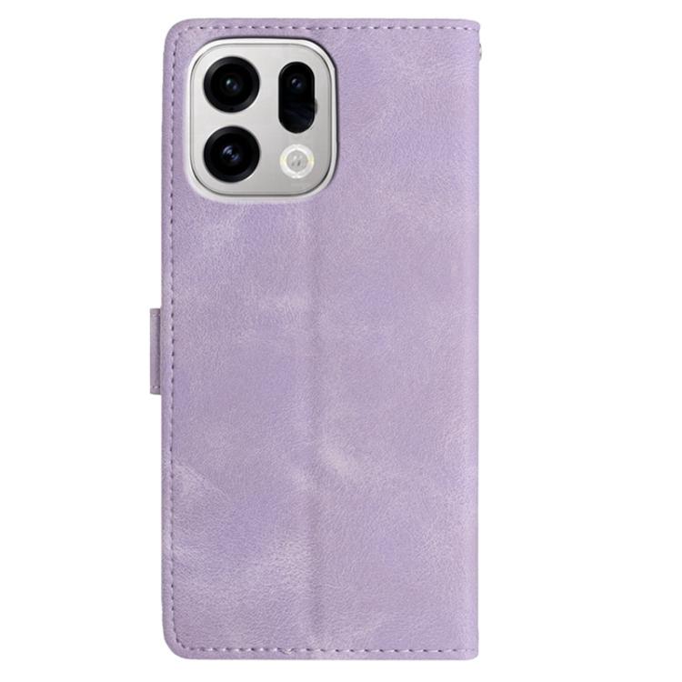 For OPPO Find X9 Pro Secret Garden Butterfly Pattern Leather Phone Case