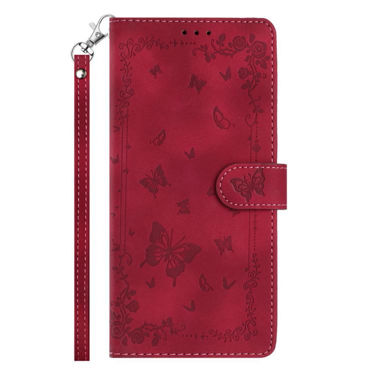 For Honor 300 Secret Garden Butterfly Pattern Leather Phone Case