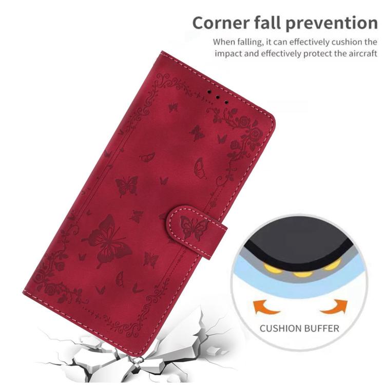 For Honor 400 Global 156.5mm Secret Garden Butterfly Pattern Leather Phone Case