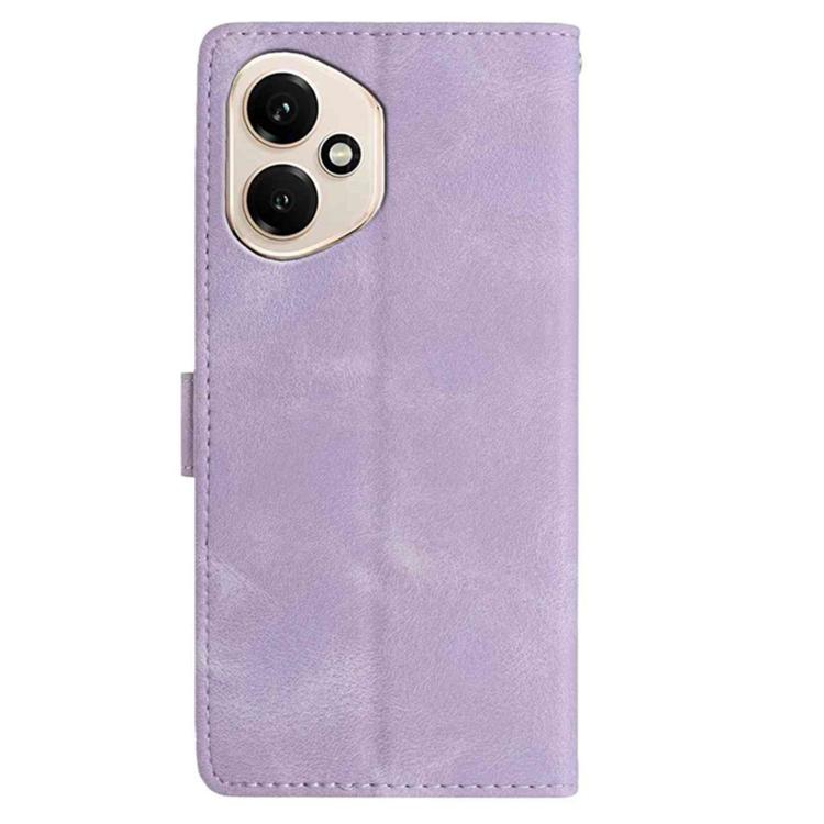 For Honor 400 Global 156.5mm Secret Garden Butterfly Pattern Leather Phone Case