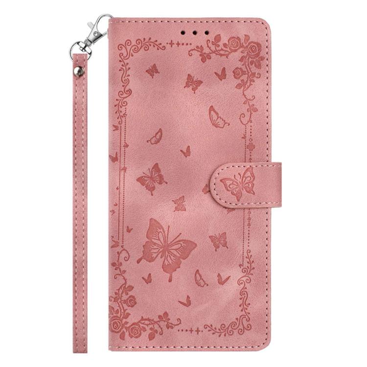 For Honor 400 Lite Global Secret Garden Butterfly Pattern Leather Phone Case