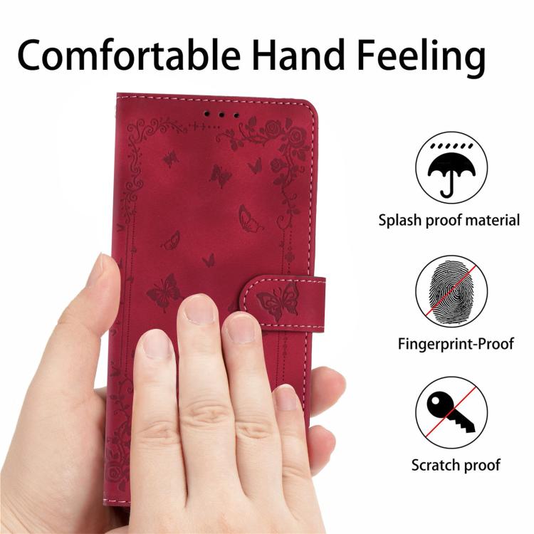 For Honor X5c Plus 4G Global Secret Garden Butterfly Pattern Leather Phone Case