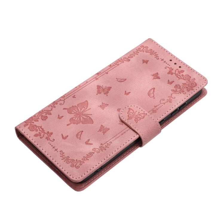 For Honor Magic8 Secret Garden Butterfly Pattern Leather Phone Case