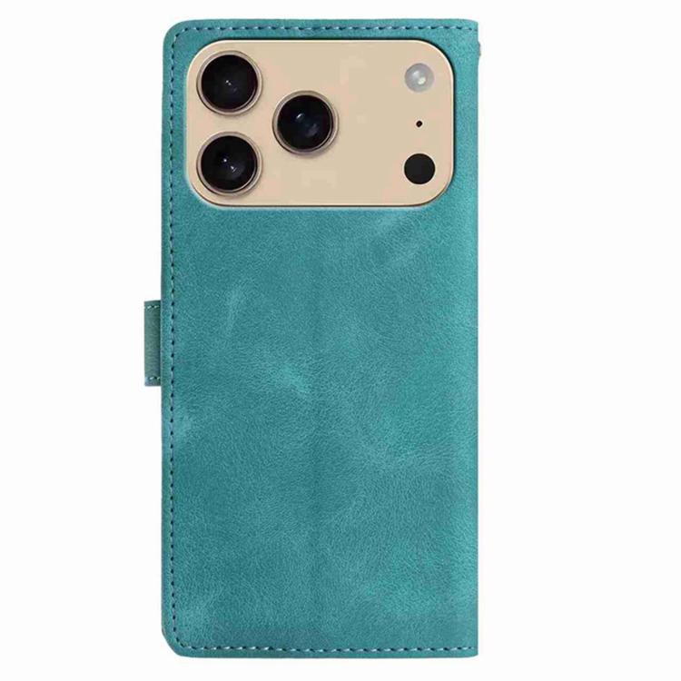 For iPhone 17 Pro Max Secret Garden Butterfly Pattern Leather Phone Case