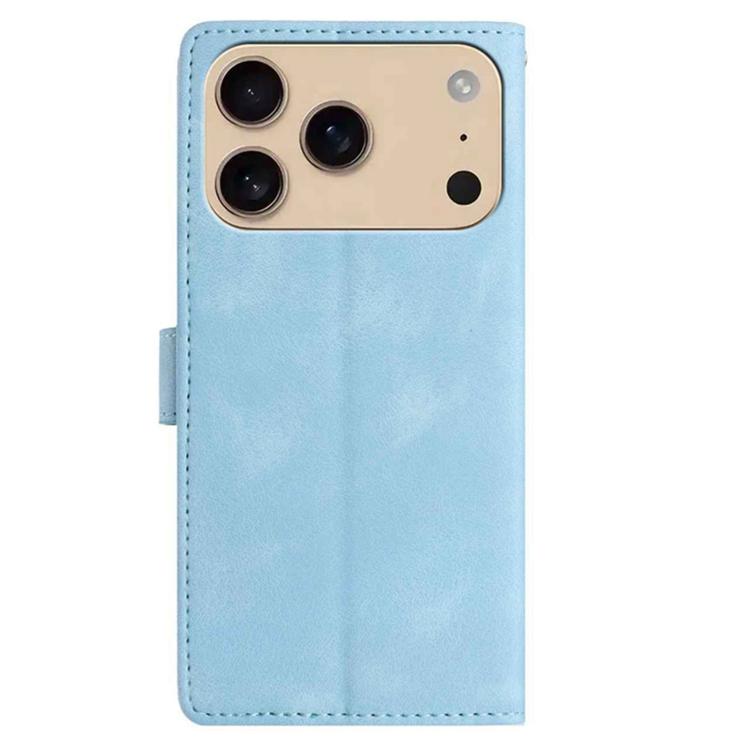 For iPhone 17 Pro Secret Garden Butterfly Pattern Leather Phone Case