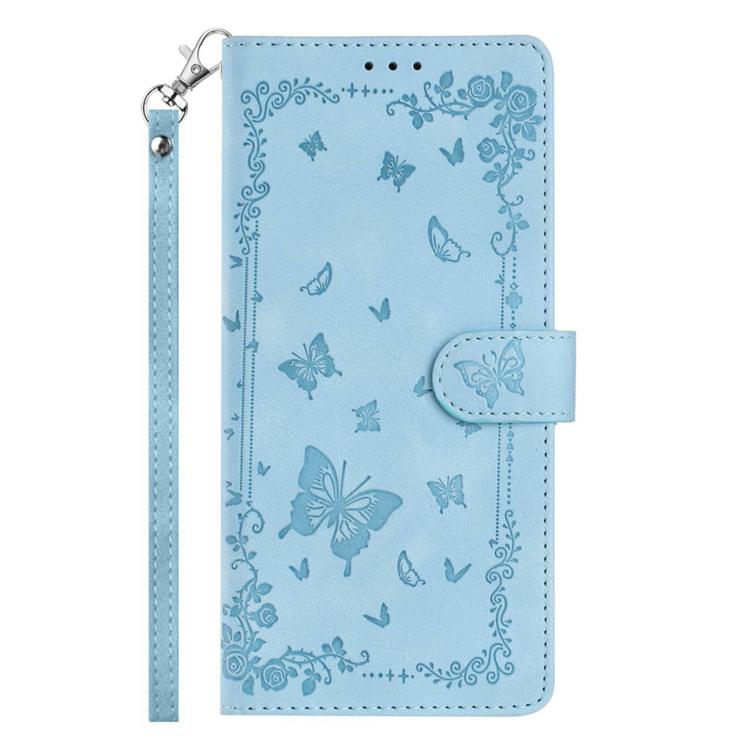 For iPhone 17 Secret Garden Butterfly Pattern Leather Phone Case