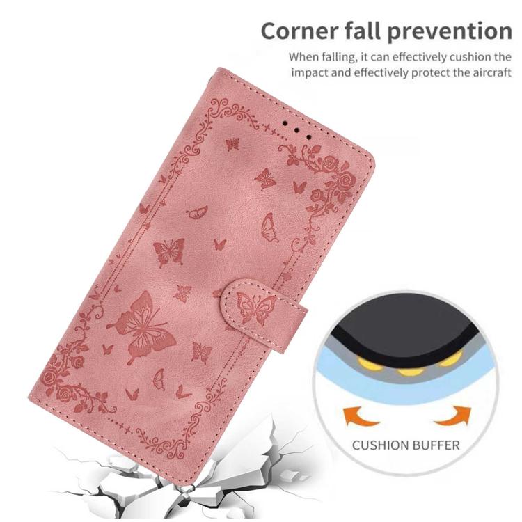 For iPhone 16 Pro Secret Garden Butterfly Pattern Leather Phone Case