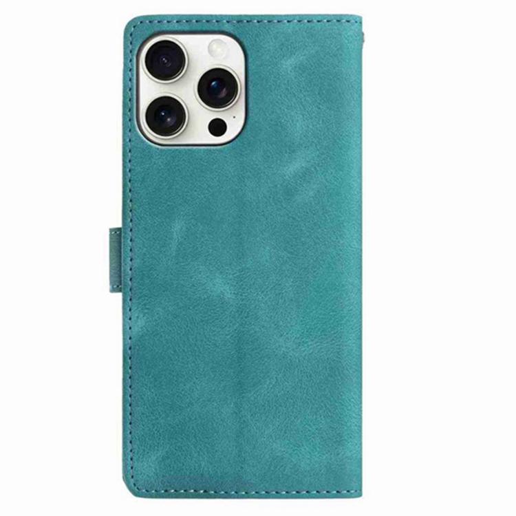For iPhone 16 Pro Secret Garden Butterfly Pattern Leather Phone Case