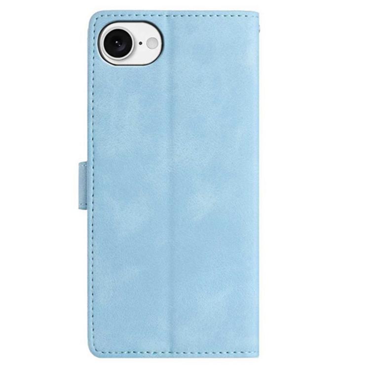 For iPhone 16e / 17e Secret Garden Butterfly Pattern Leather Phone Case