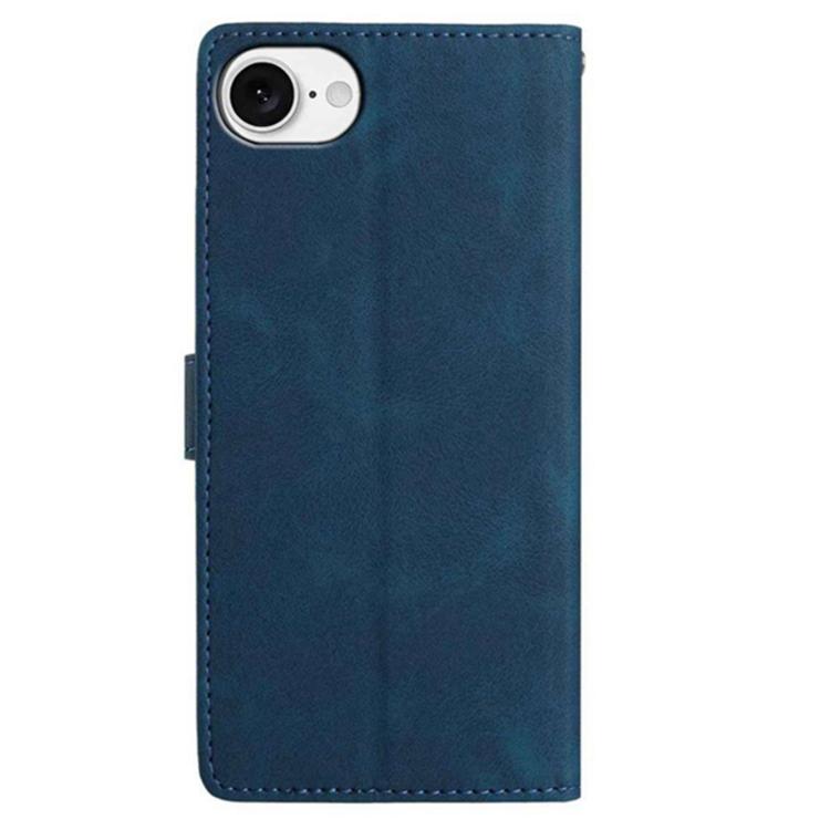 For iPhone 16e / 17e Secret Garden Butterfly Pattern Leather Phone Case