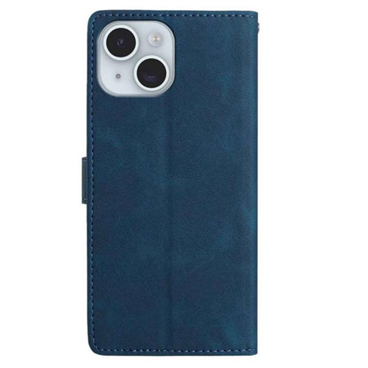 For iPhone 15 Plus Secret Garden Butterfly Pattern Leather Phone Case