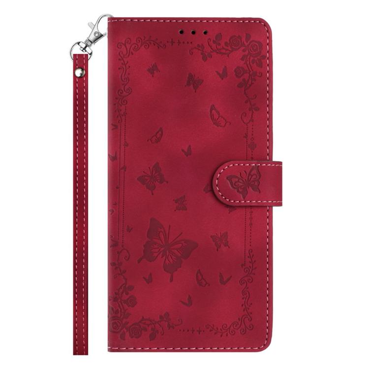 For iPhone 15 Secret Garden Butterfly Pattern Leather Phone Case