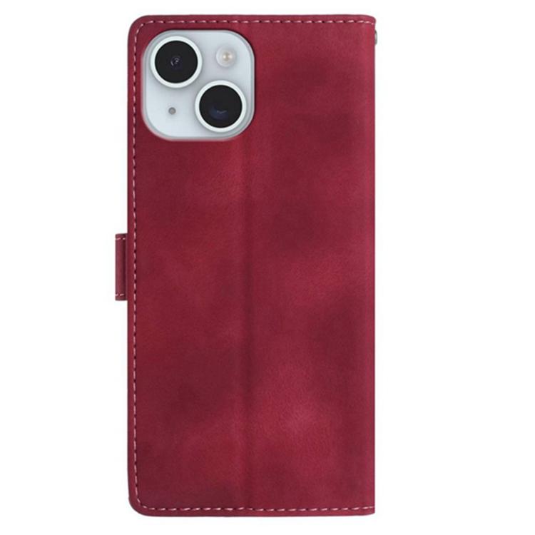 For iPhone 15 Secret Garden Butterfly Pattern Leather Phone Case