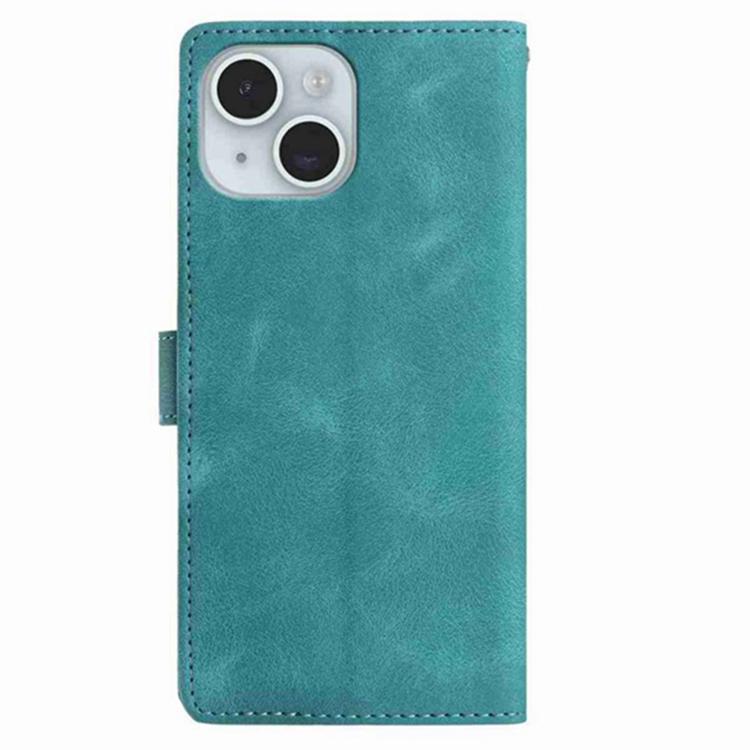 For iPhone 15 Secret Garden Butterfly Pattern Leather Phone Case