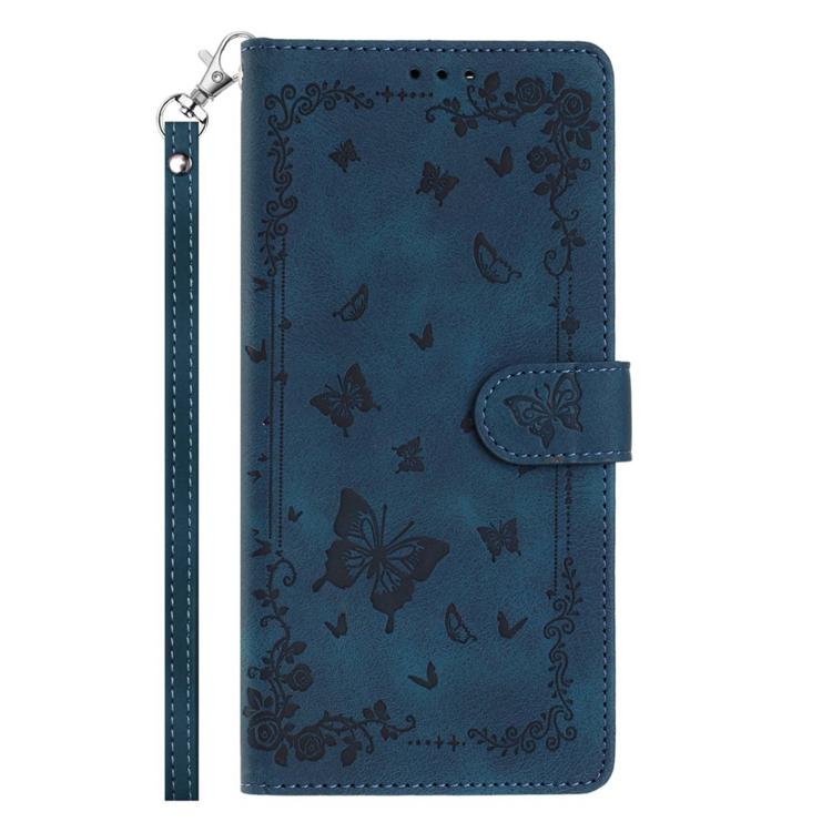 For iPhone 15 Secret Garden Butterfly Pattern Leather Phone Case