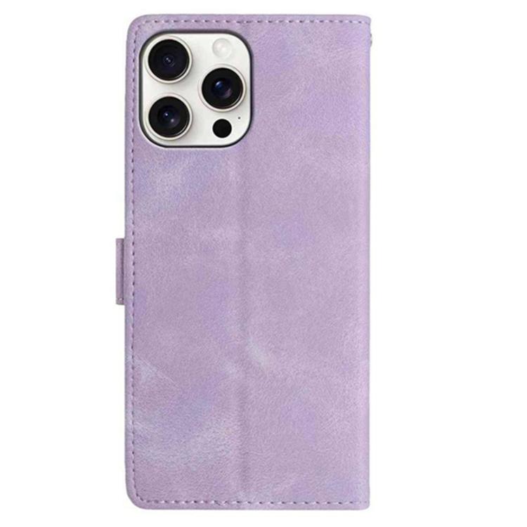 For iPhone 13 Pro Secret Garden Butterfly Pattern Leather Phone Case