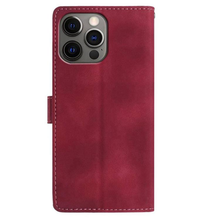 For iPhone 12 Pro Secret Garden Butterfly Pattern Leather Phone Case