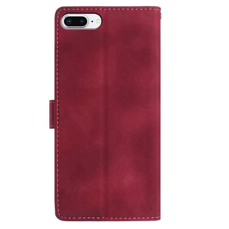 For iPhone 6 Plus / 7 Plus / 8 Plus Secret Garden Butterfly Pattern Leather Phone Case
