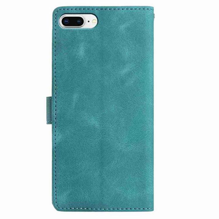 For iPhone 6 Plus / 7 Plus / 8 Plus Secret Garden Butterfly Pattern Leather Phone Case