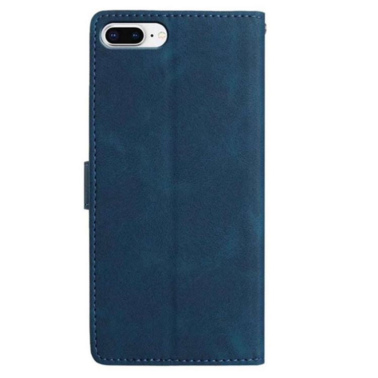 For iPhone 6 Plus / 7 Plus / 8 Plus Secret Garden Butterfly Pattern Leather Phone Case
