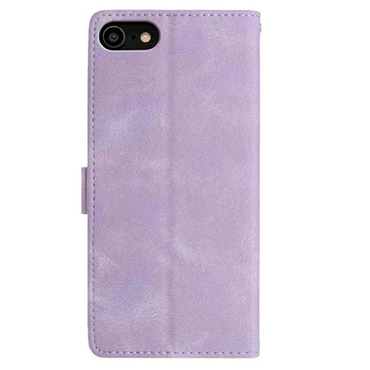 For iPhone 6 / 7 / 8 / SE Secret Garden Butterfly Pattern Leather Phone Case