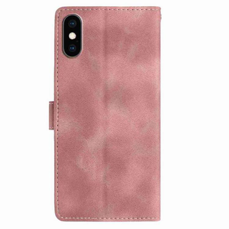 For iPhone XS Secret Garden Butterfly Pattern Leather Phone Case