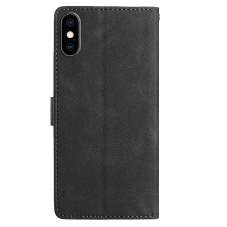 For iPhone XS Secret Garden Butterfly Pattern Leather Phone Case