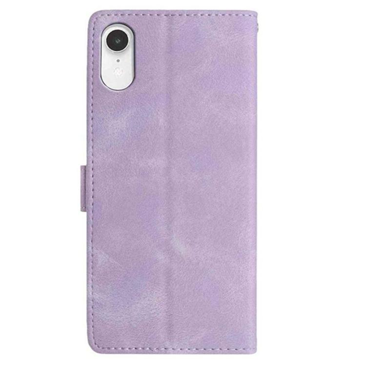 For iPhone XR Secret Garden Butterfly Pattern Leather Phone Case
