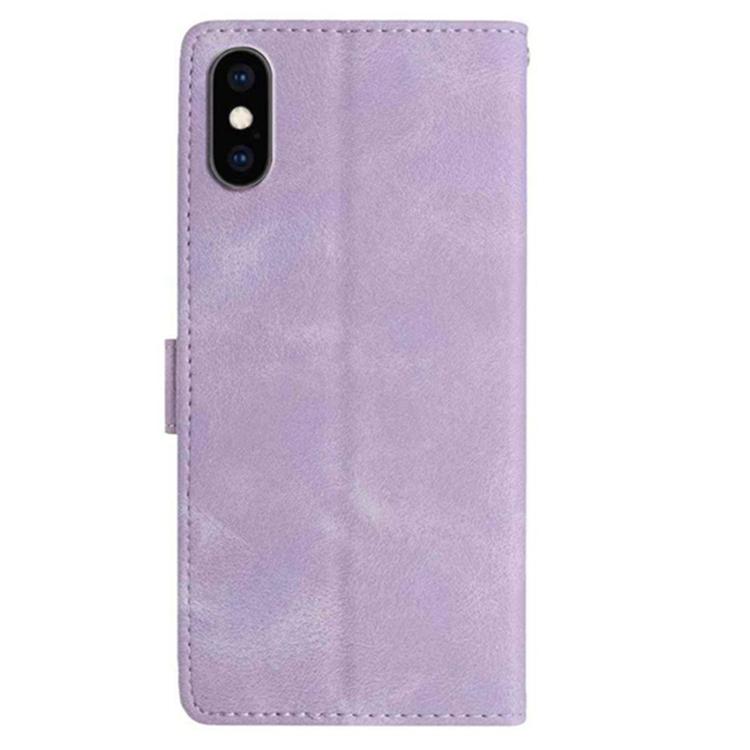 For iPhone XS Max Secret Garden Butterfly Pattern Leather Phone Case