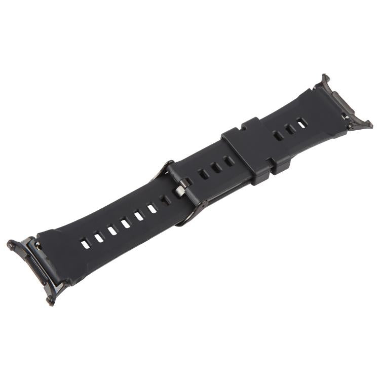For Samsung Galaxy Watch Ultra / Ultra 2025 xDfind Black Connector Camouflage Print Silicone Watch Band
