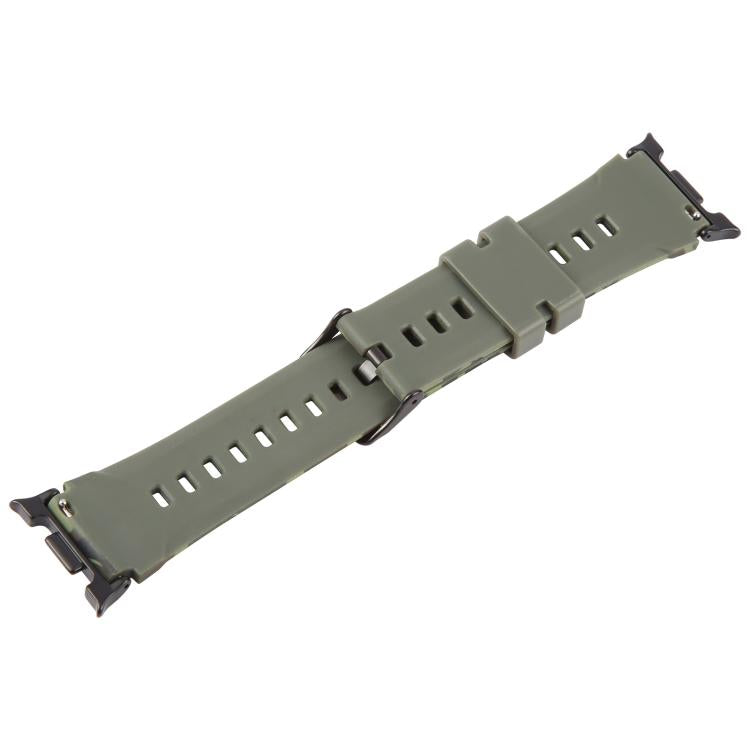 For Samsung Galaxy Watch8 / Watch8 Classic xDfind Black Connector Camouflage Print Silicone Watch Band