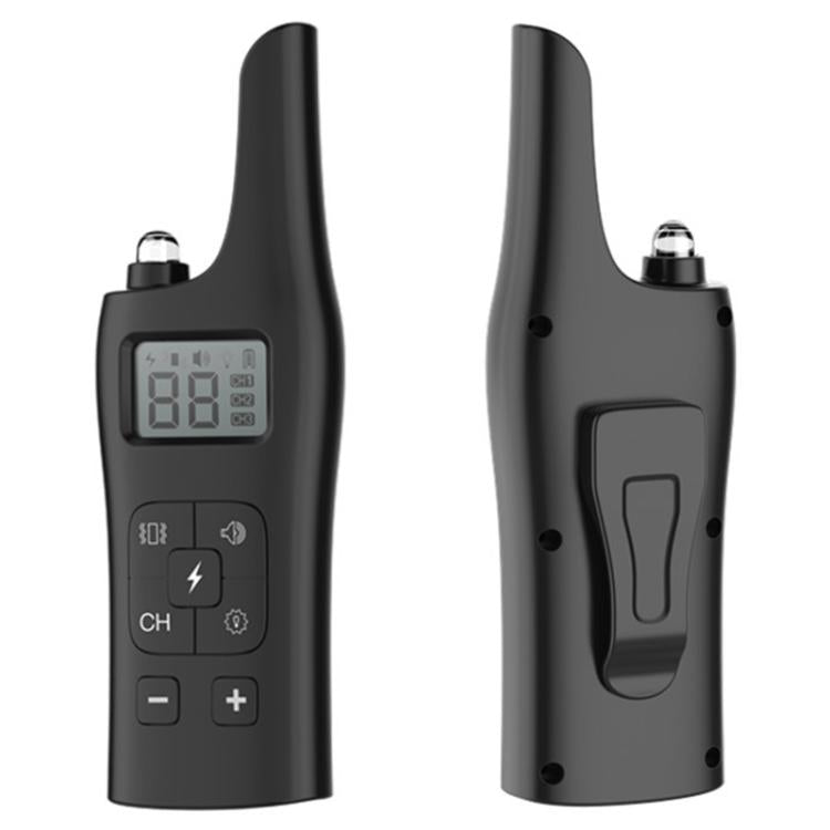Remote Control Electric Shock Vibration Warning Pet Barking Stopper Waterproof Electronic Collar, Specification:1 Drag 3 - Black