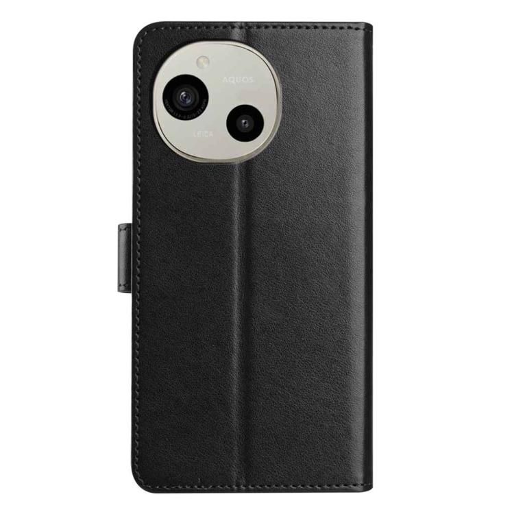 For Sharp Aquos R9 Lambskin 8-card Slot Leather Phone Case