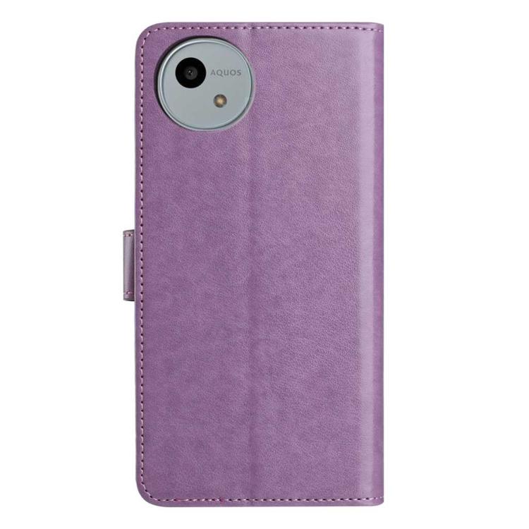 For Sharp Aquos wish4 Lambskin 8-card Slot Leather Phone Case