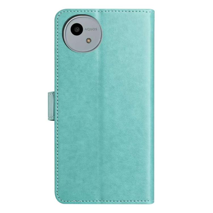 For Sharp Aquos wish4 Lambskin 8-card Slot Leather Phone Case
