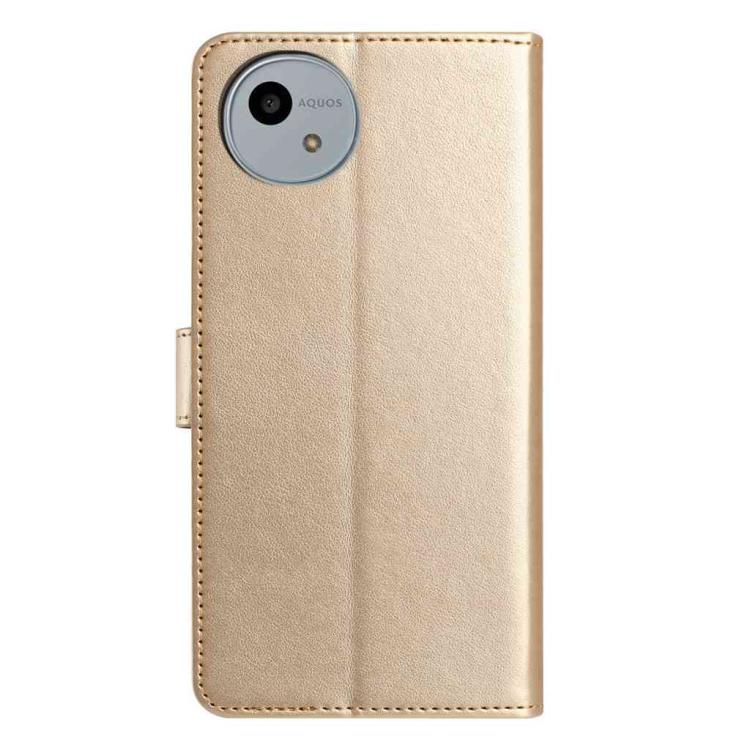 For Sharp Aquos wish4 Lambskin 8-card Slot Leather Phone Case
