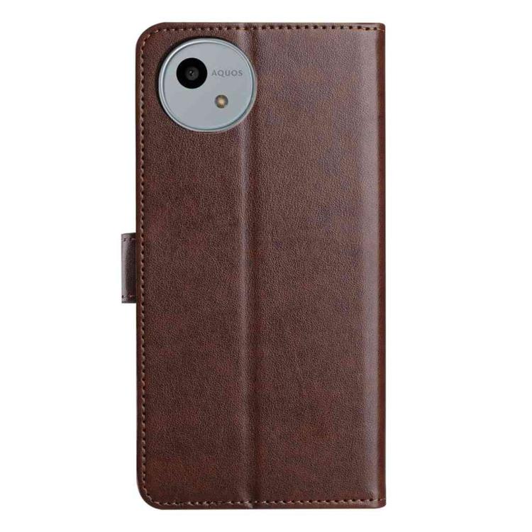 For Sharp Aquos wish4 Lambskin 8-card Slot Leather Phone Case