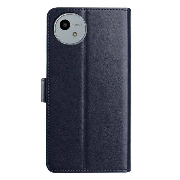 For Sharp Aquos wish4 Lambskin 8-card Slot Leather Phone Case